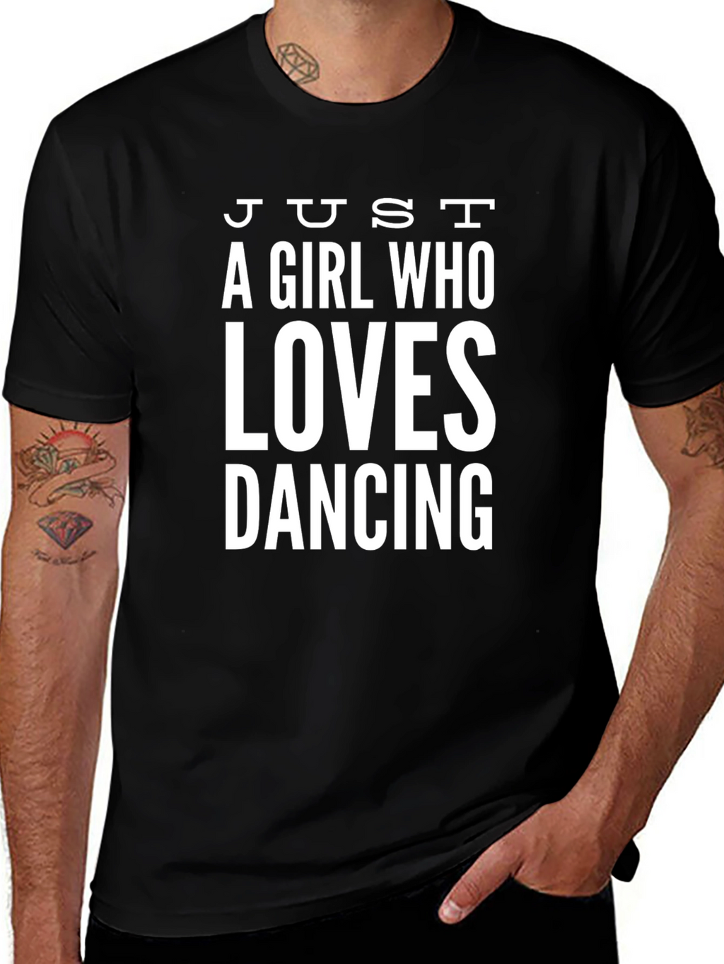 Just A Girl Who Loves Dancing Graphic Tee