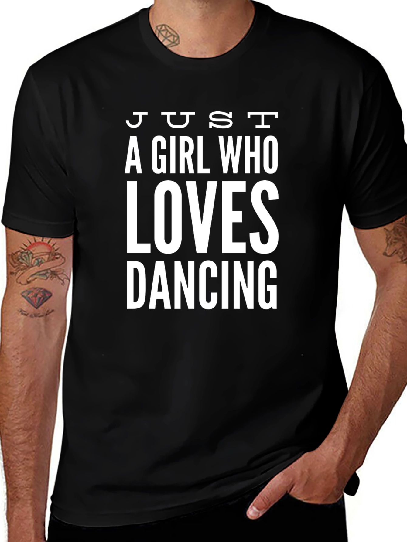 Just A Girl Who Loves Dancing Graphic Tee