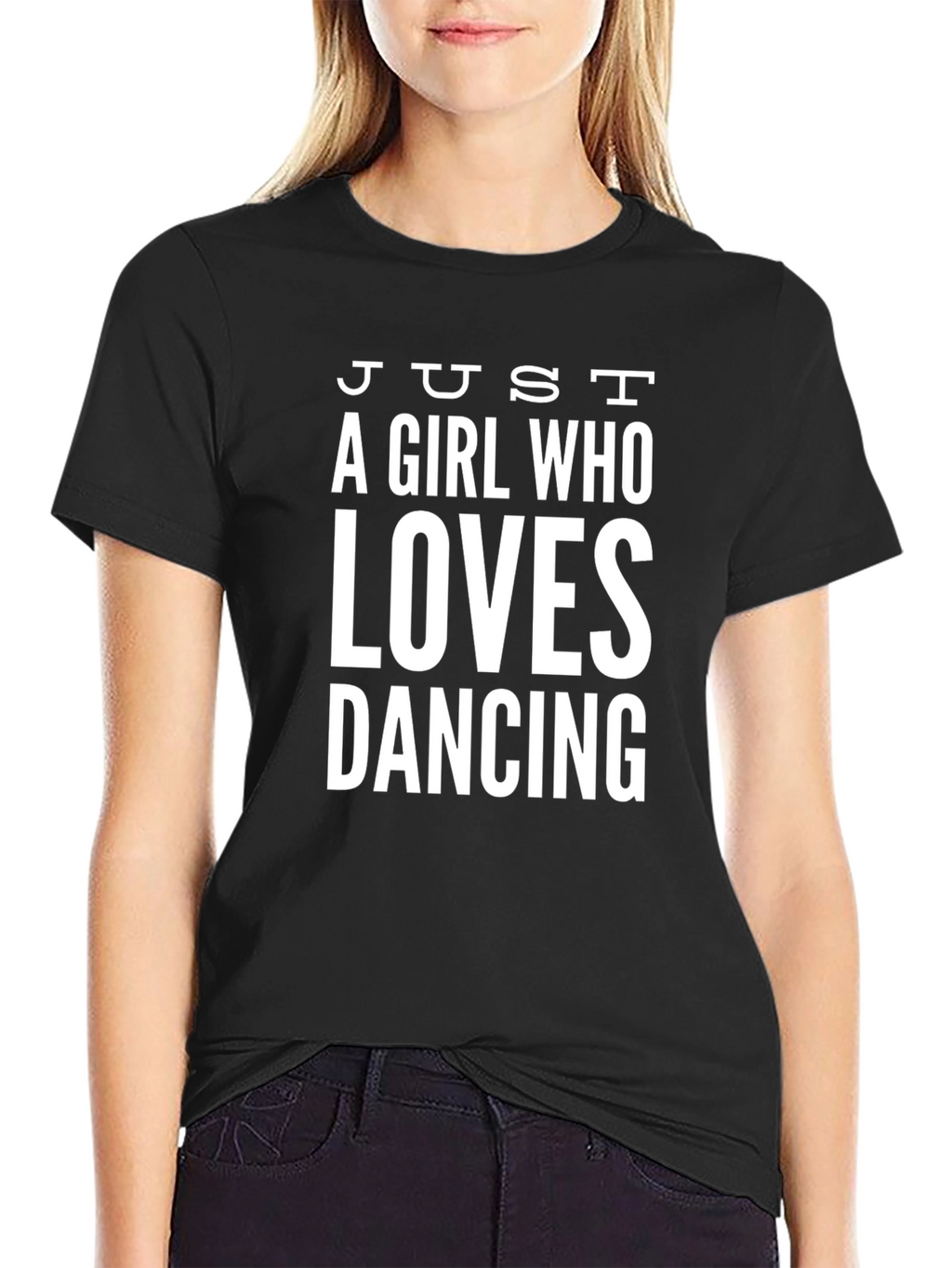 Just A Girl Who Loves Dancing Graphic Tee