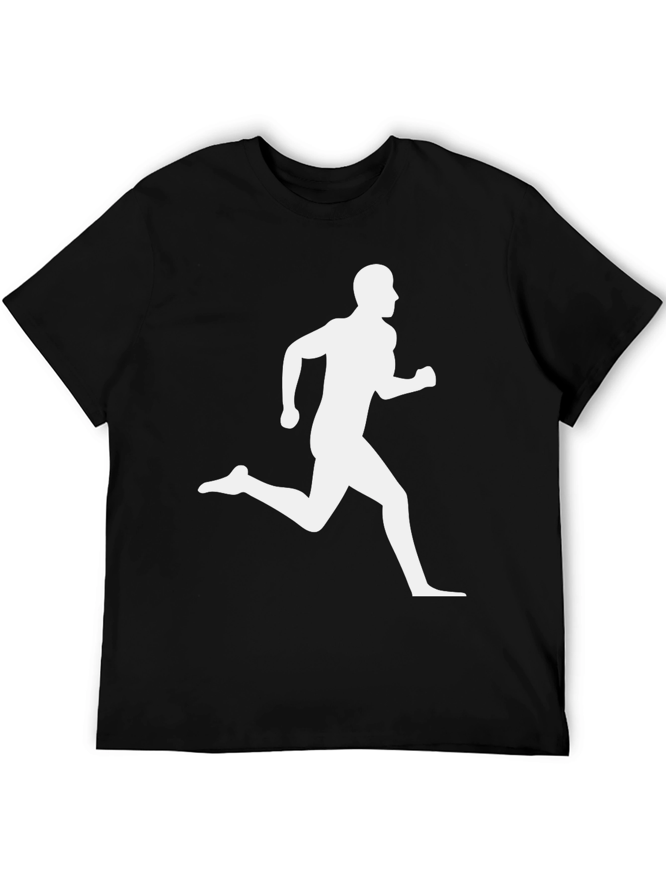 Runner Graphic Black T-Shirt - Athletic Style