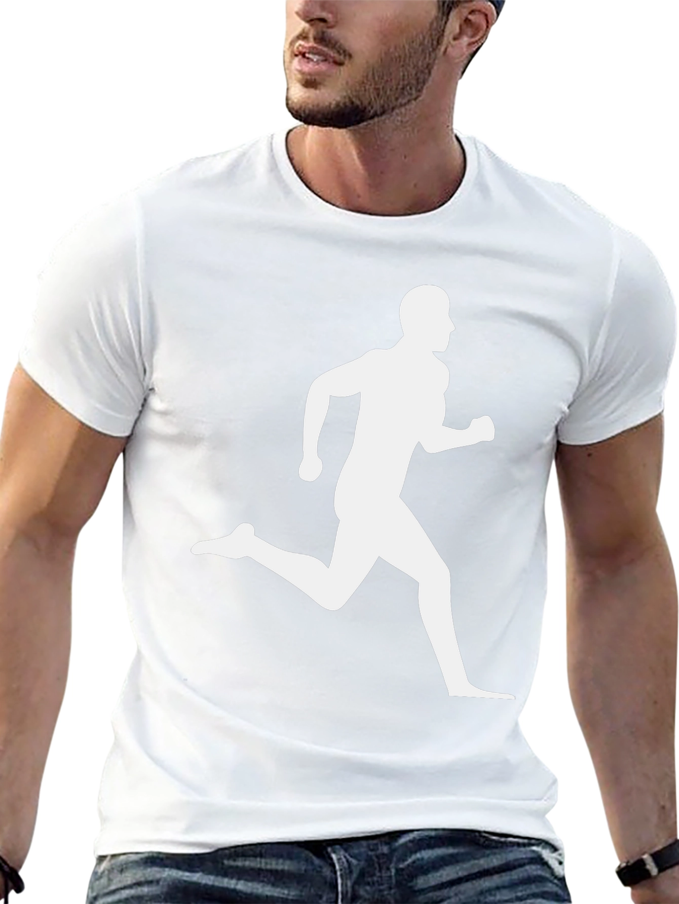 Runner Graphic Black T-Shirt - Athletic Style