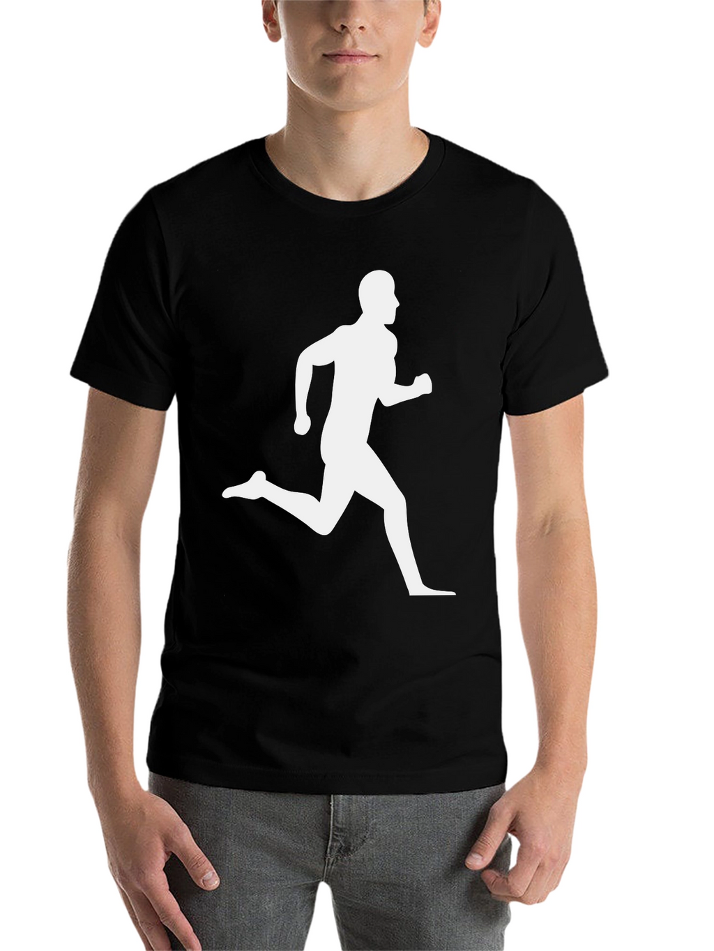 Runner Graphic Black T-Shirt - Athletic Style