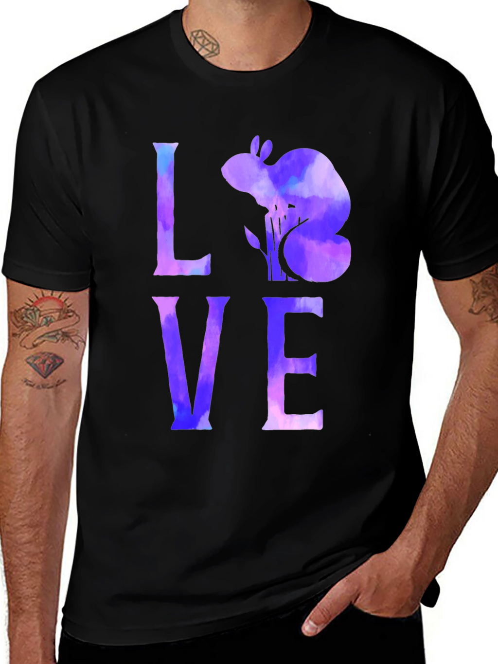 Watercolor Squirrel Love T-Shirt