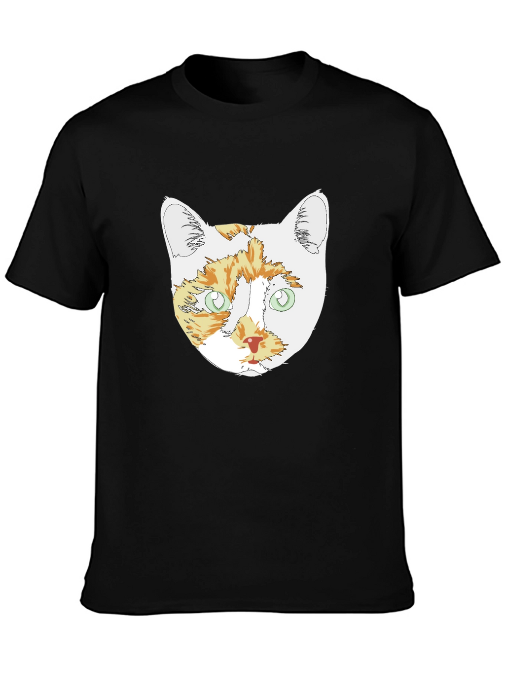 Cat Head Graphic T-Shirt