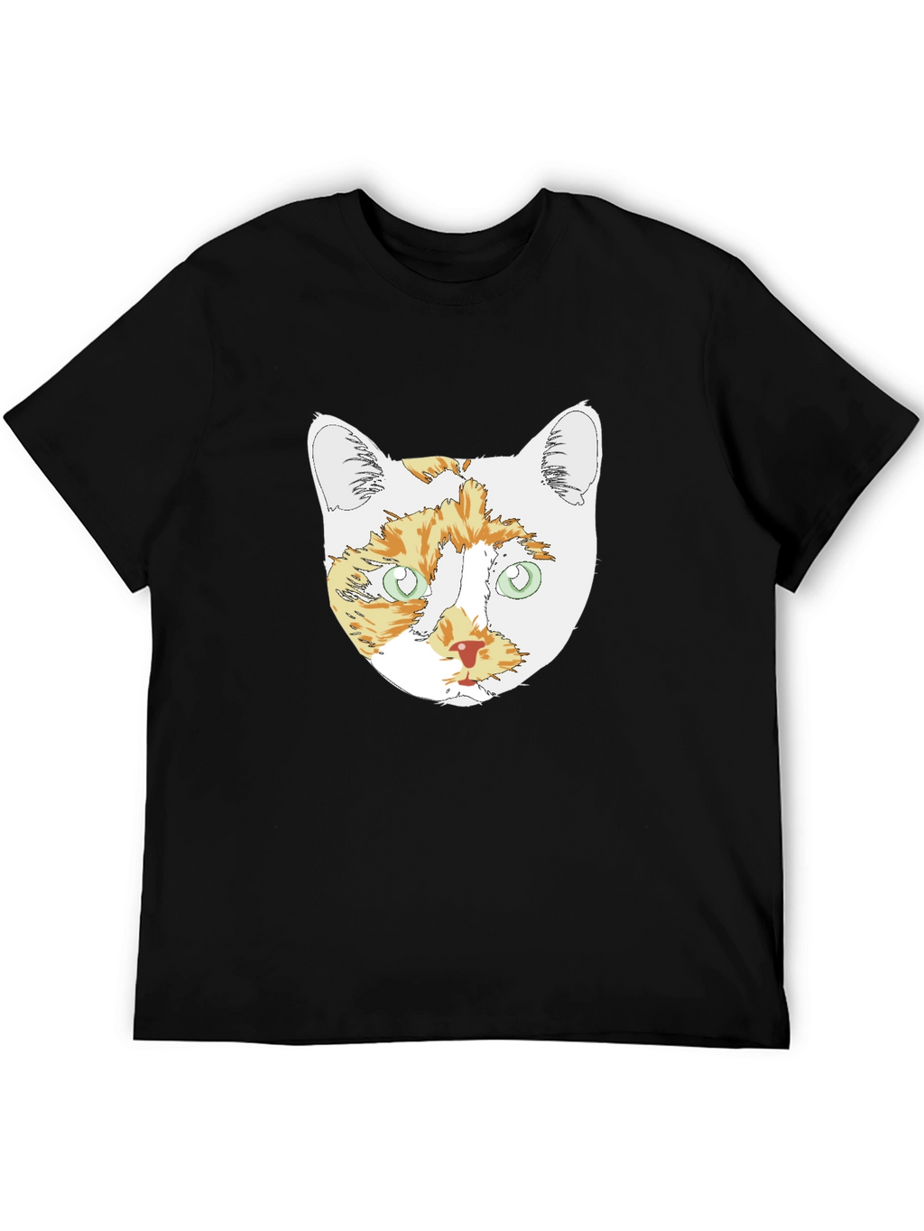 Cat Head Graphic T-Shirt