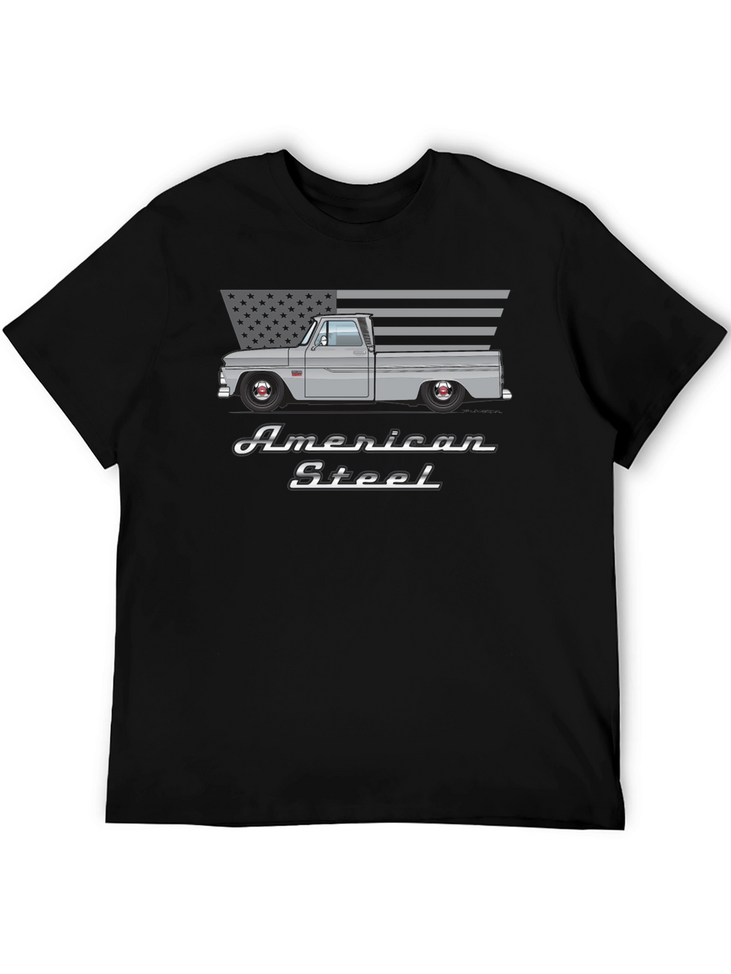 American Steel Truck T-Shirt - Black