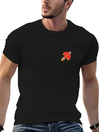 Rocket Graphic Black T-Shirt