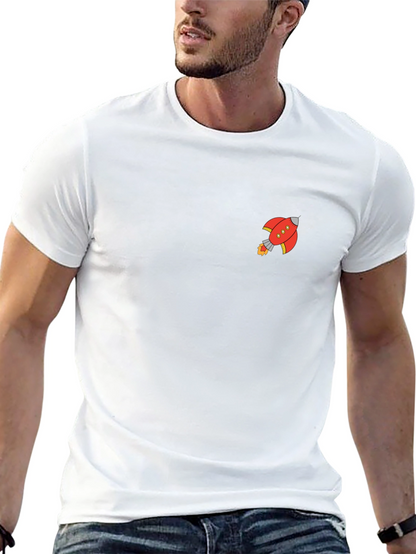 Rocket Graphic Black T-Shirt