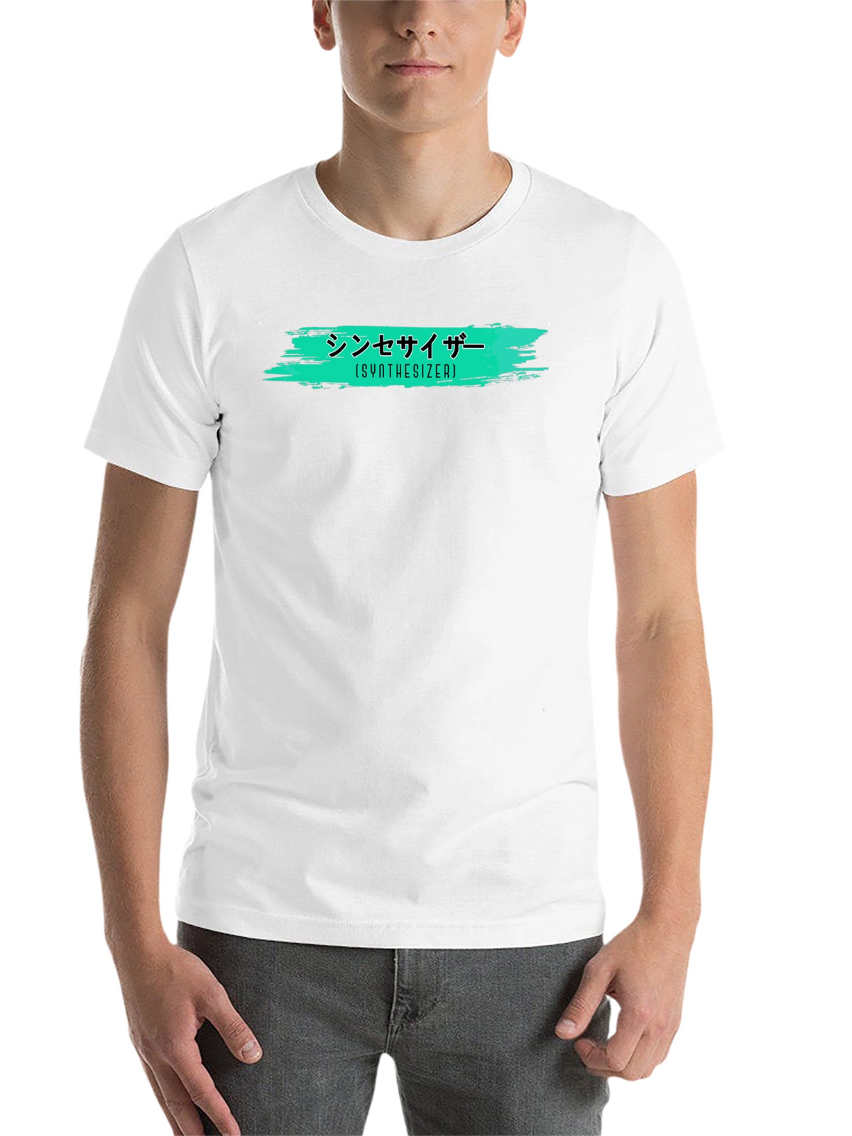 Synthesizer Graphic T-Shirt - Trendy Black Tee