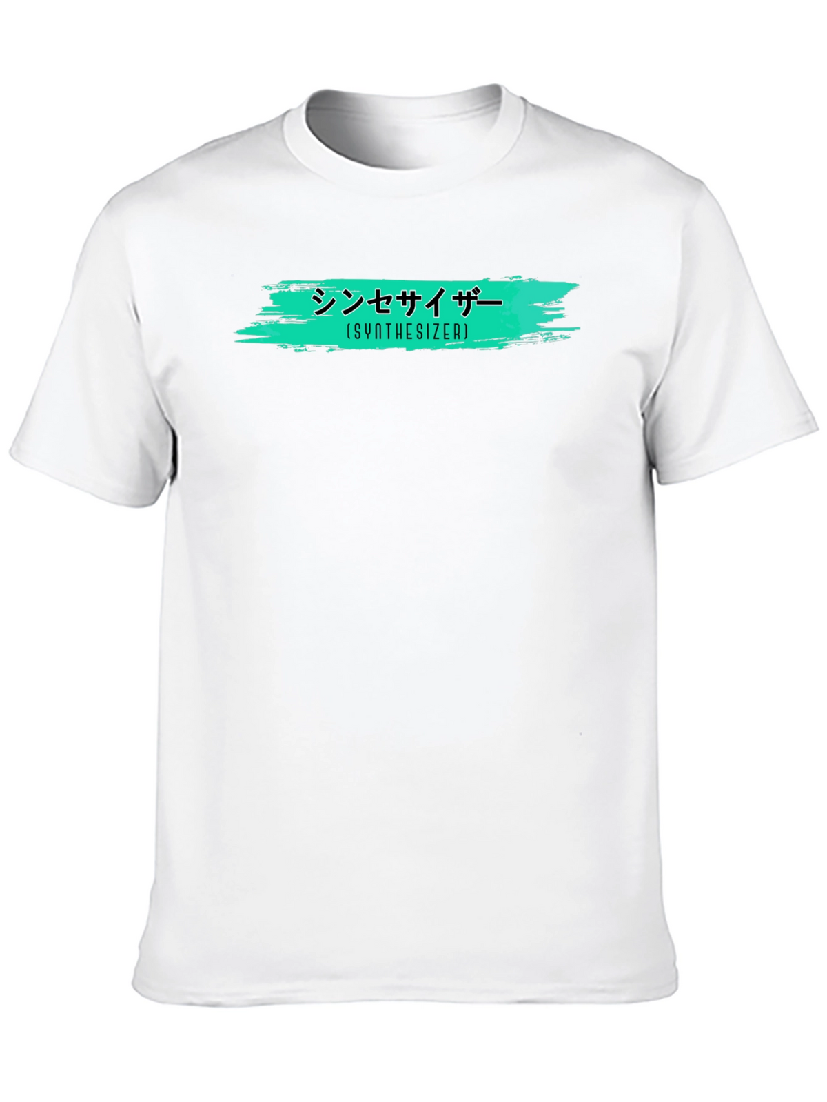 Synthesizer Graphic T-Shirt - Trendy Black Tee