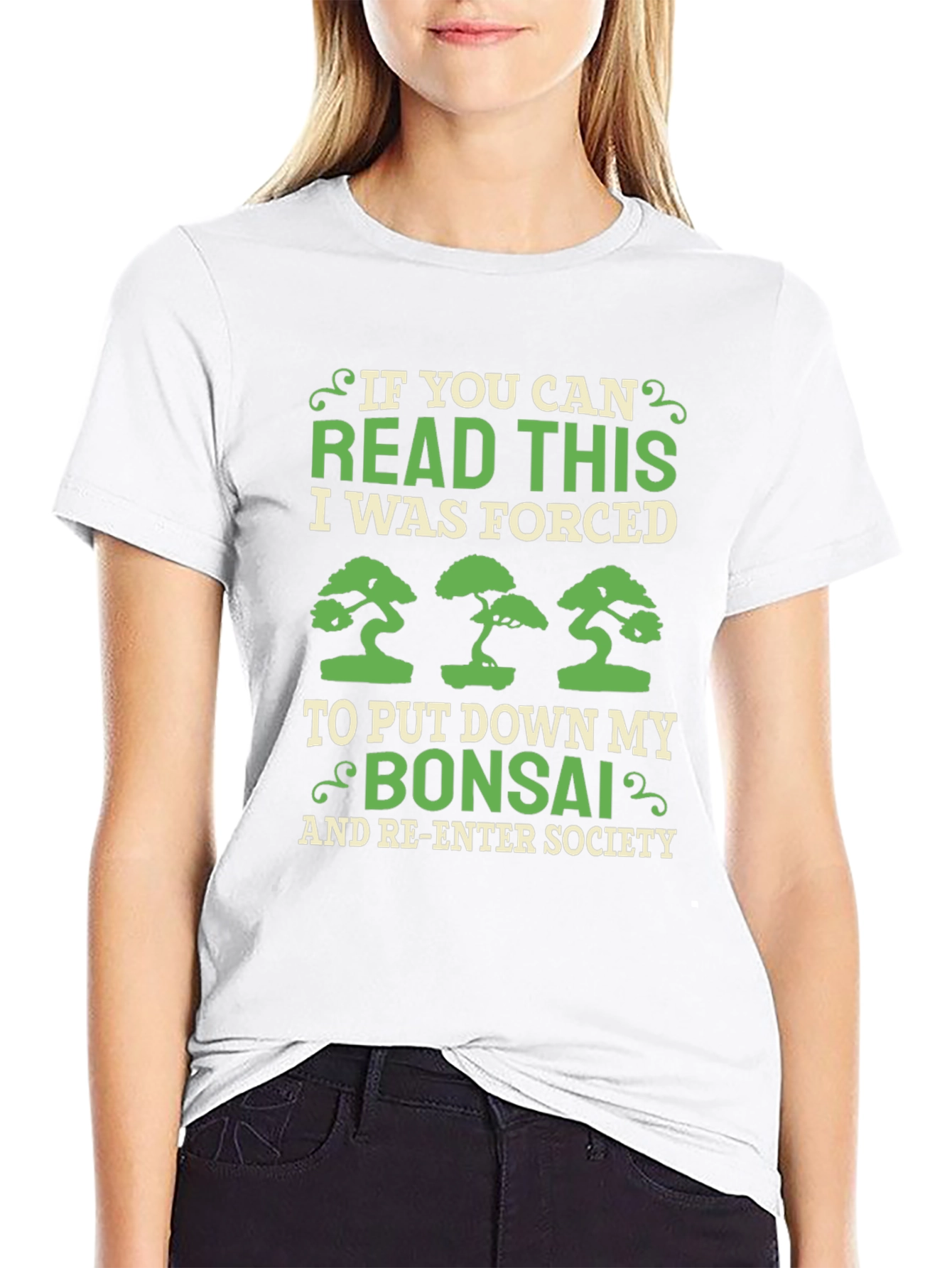 Bonsai Lover T-Shirt - Forced to Re-Enter Society!