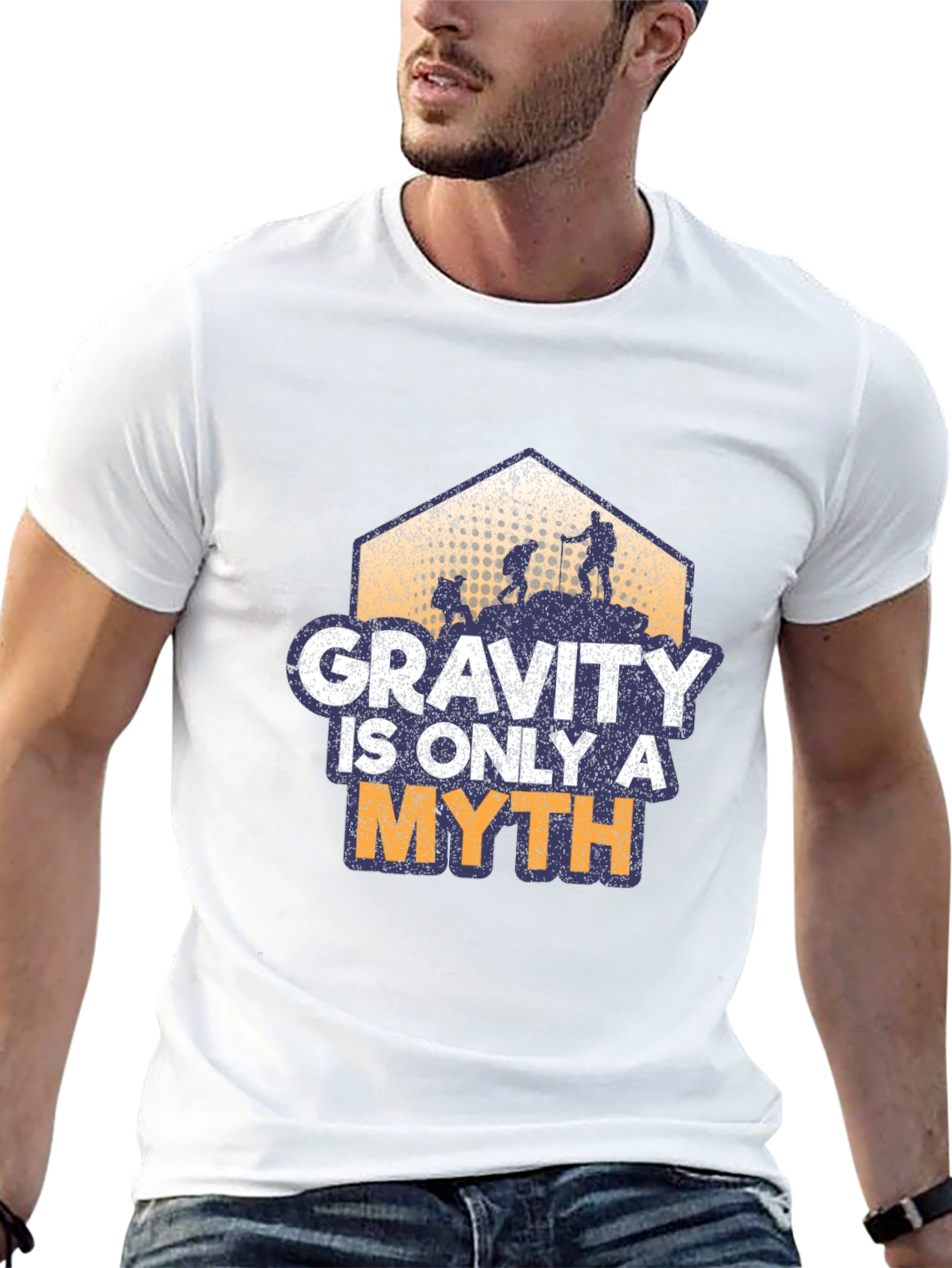 Gravity is Only a Myth Hiking T-Shirt
