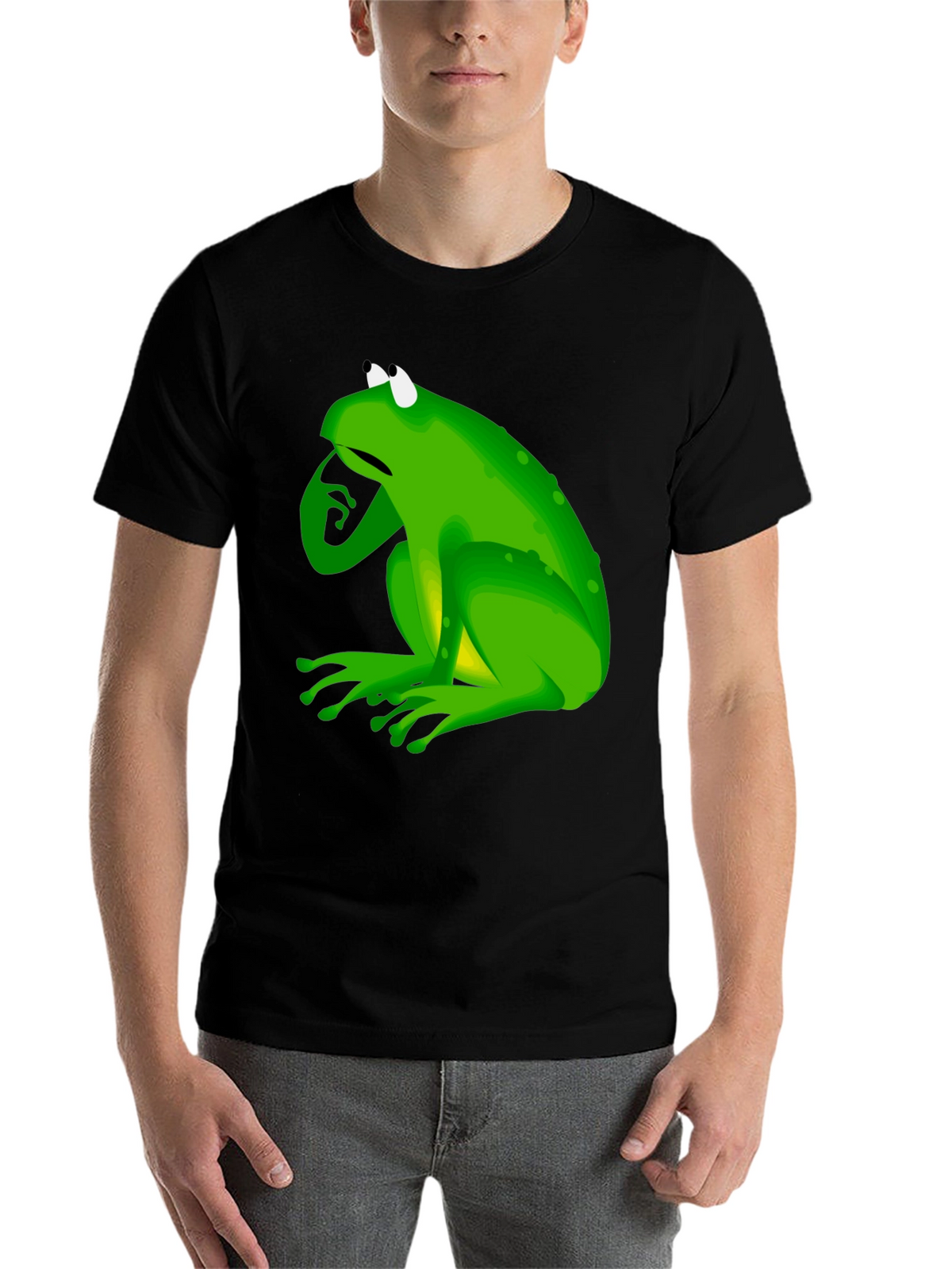 Frog Graphic Black T-Shirt