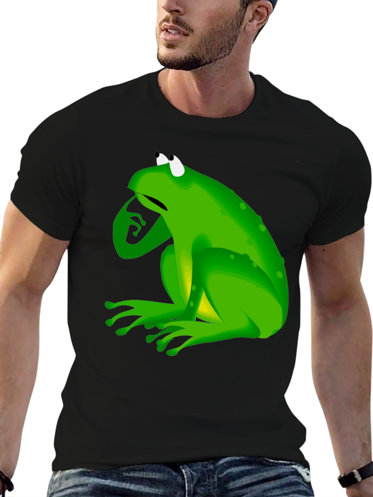 Frog Graphic Black T-Shirt