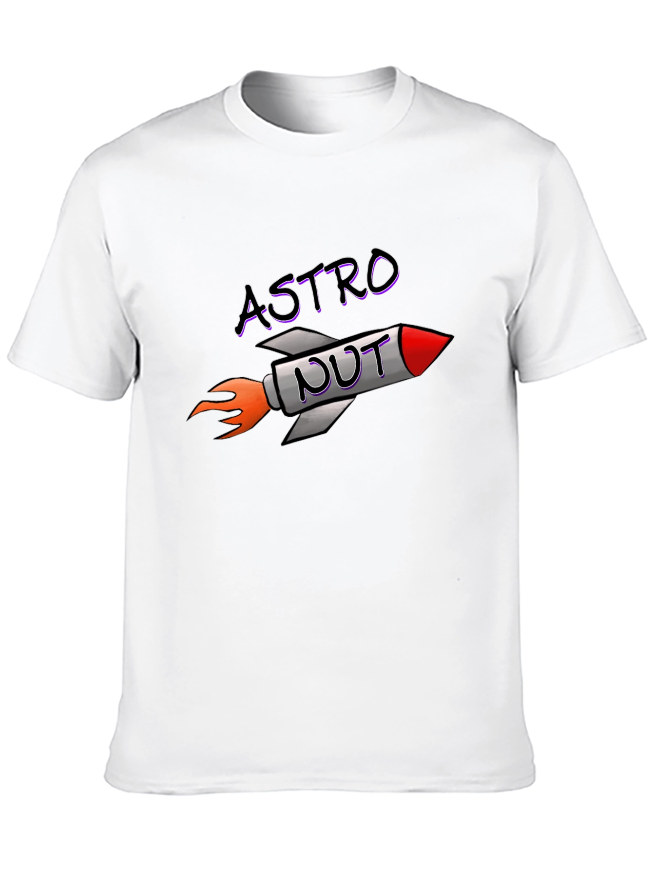 Astro Nut T-Shirt - Rocket Design