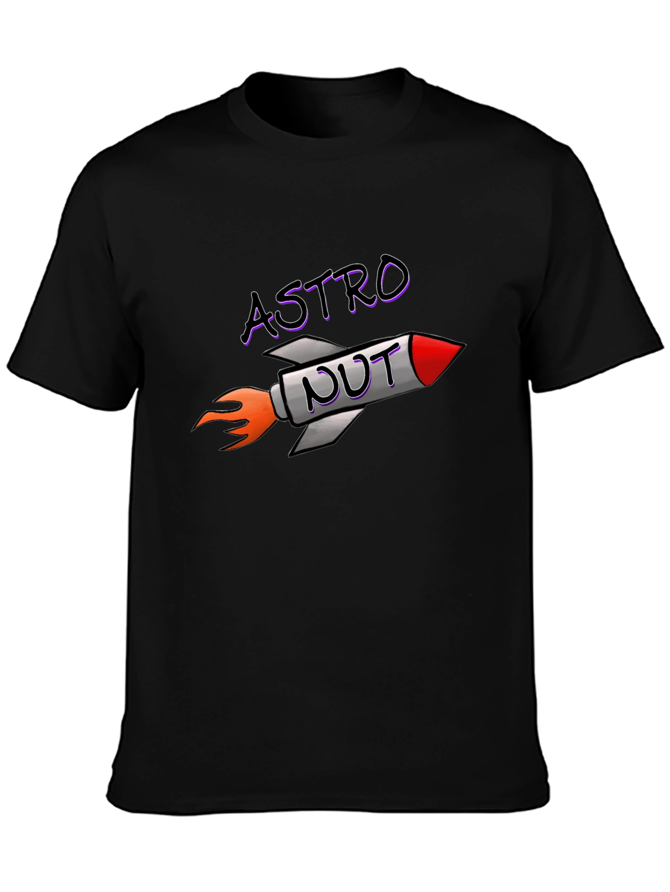 Astro Nut T-Shirt - Rocket Design
