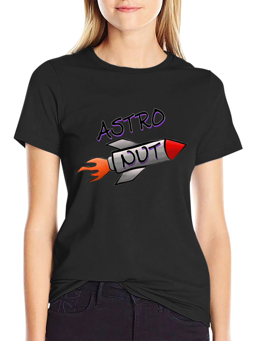 Astro Nut T-Shirt - Rocket Design