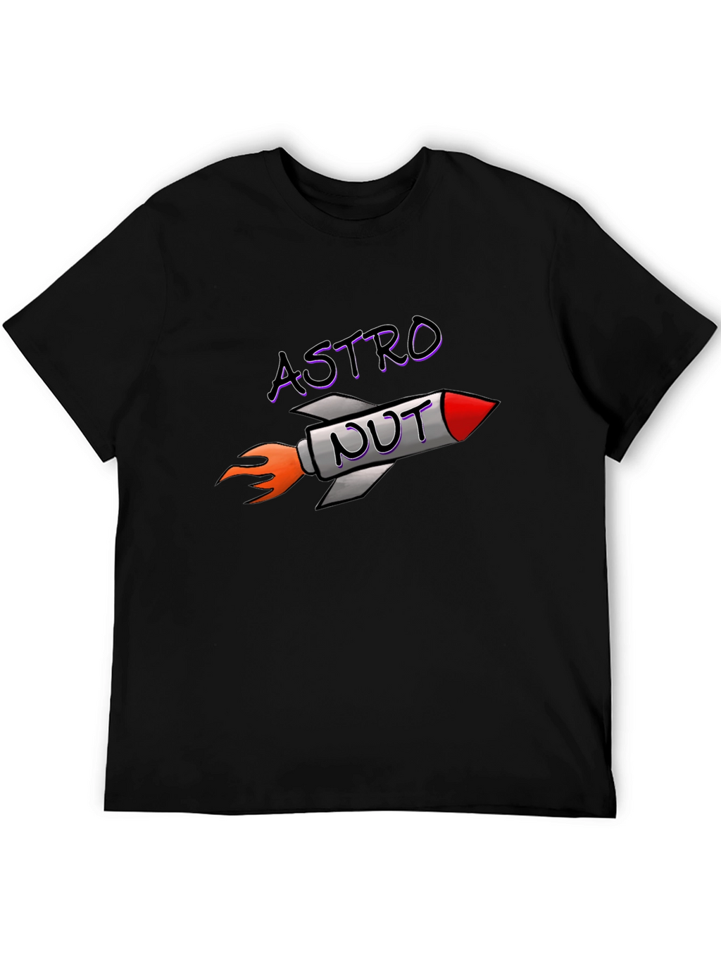 Astro Nut T-Shirt - Rocket Design