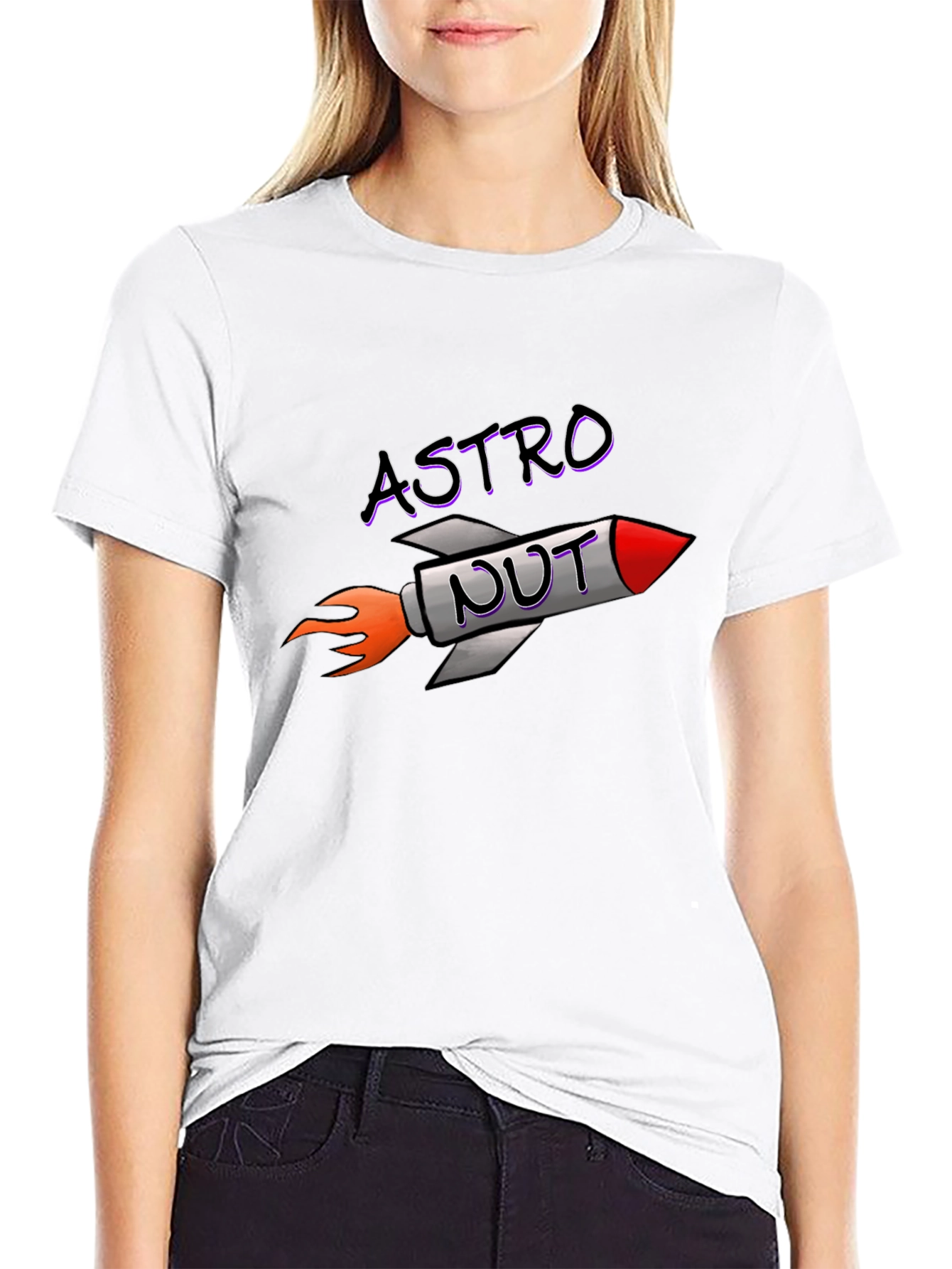 Astro Nut T-Shirt - Rocket Design