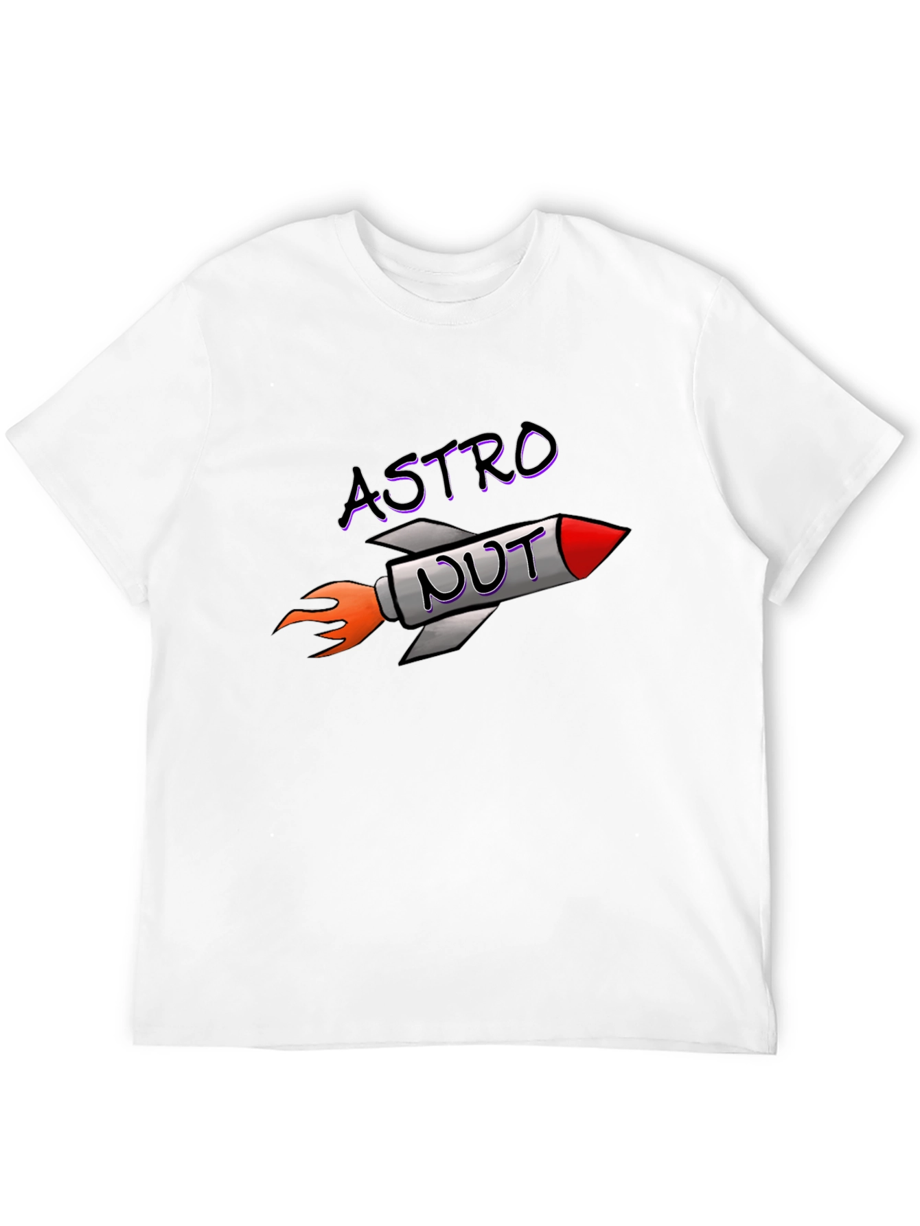 Astro Nut T-Shirt - Rocket Design