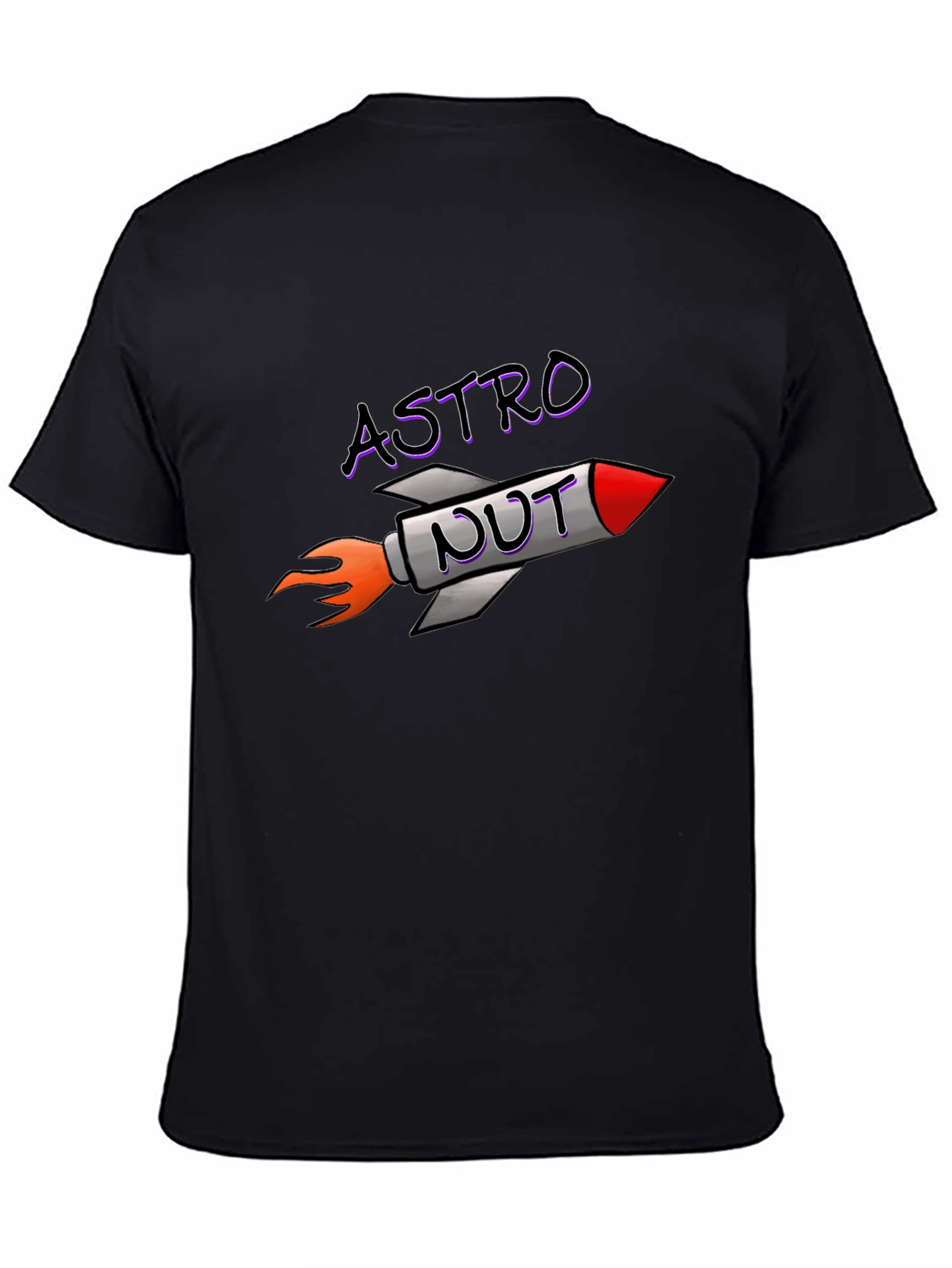 Astro Nut T-Shirt - Rocket Design