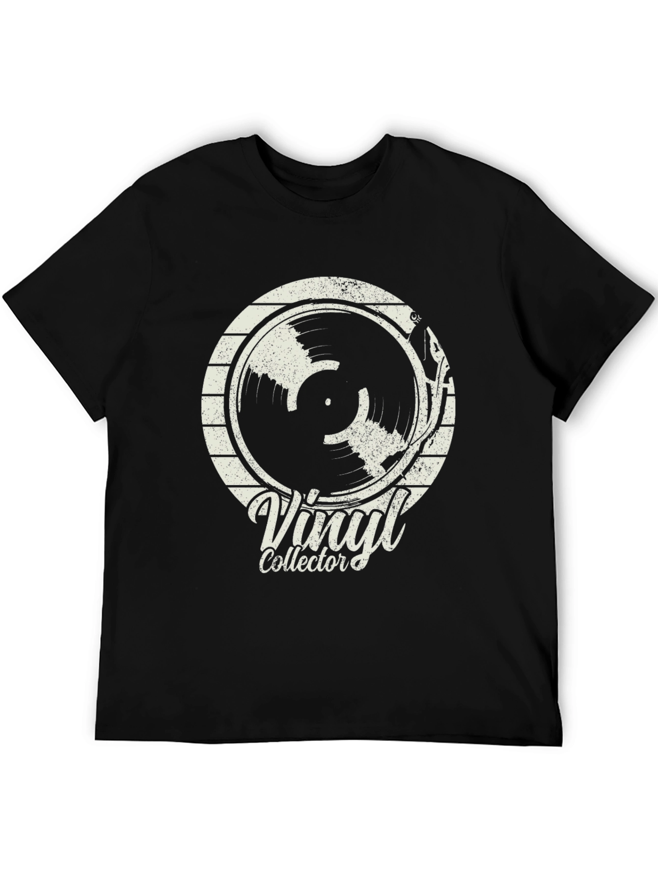Vinyl Collector Graphic Tee - Retro Music Lover T-Shirt