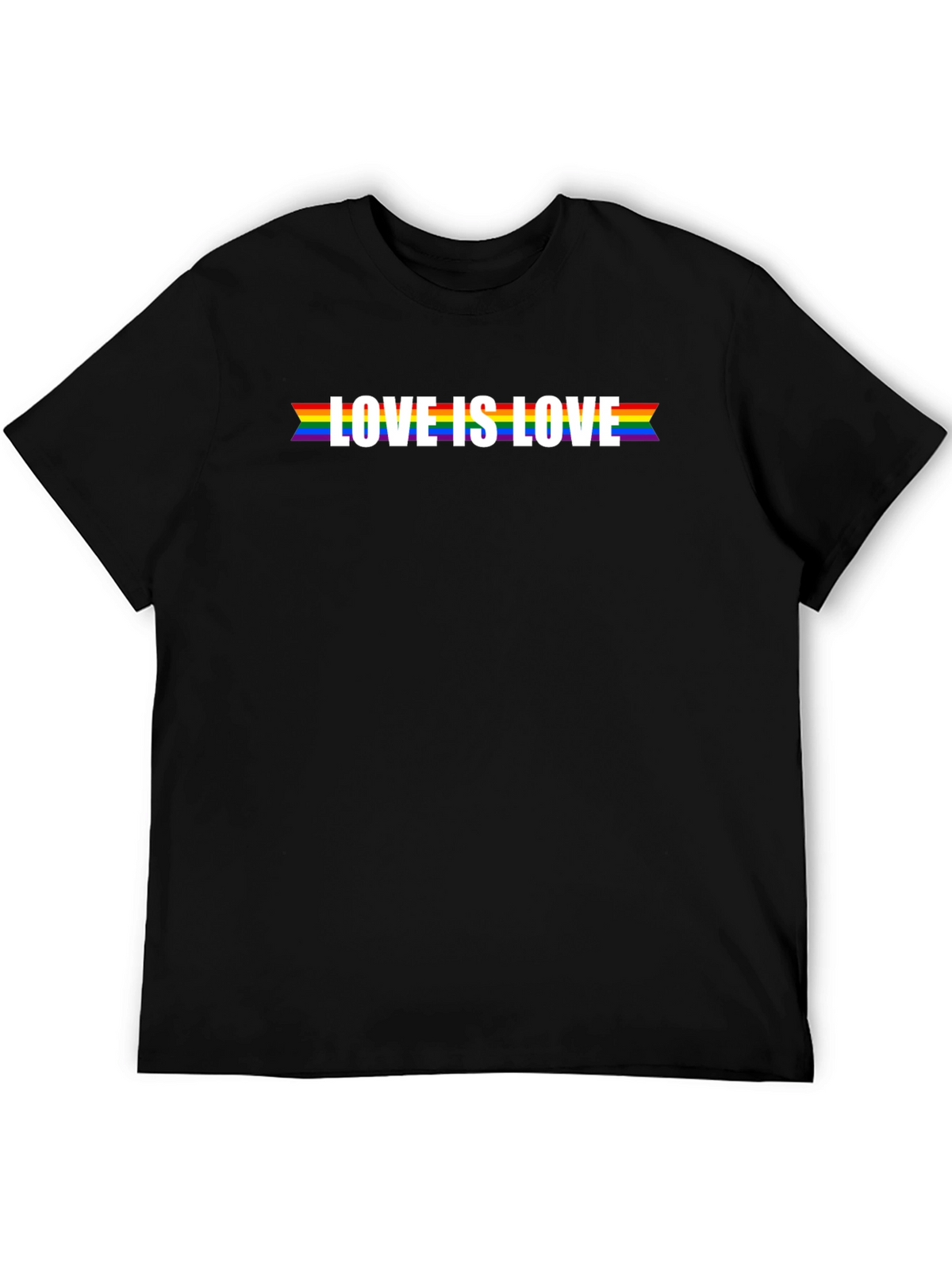 Love is Love Pride T-Shirt - Black LGBTQ Tee