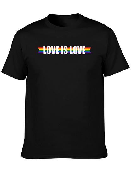 Love is Love Pride T-Shirt - Black LGBTQ Tee