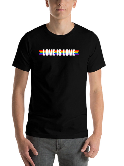 Love is Love Pride T-Shirt - Black LGBTQ Tee