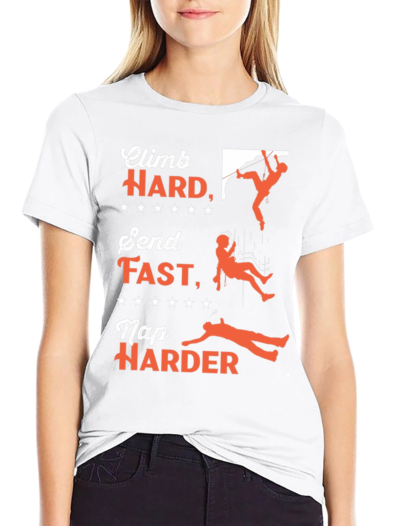 Climb Hard T-Shirt - Rock Climbing Adventure Tee