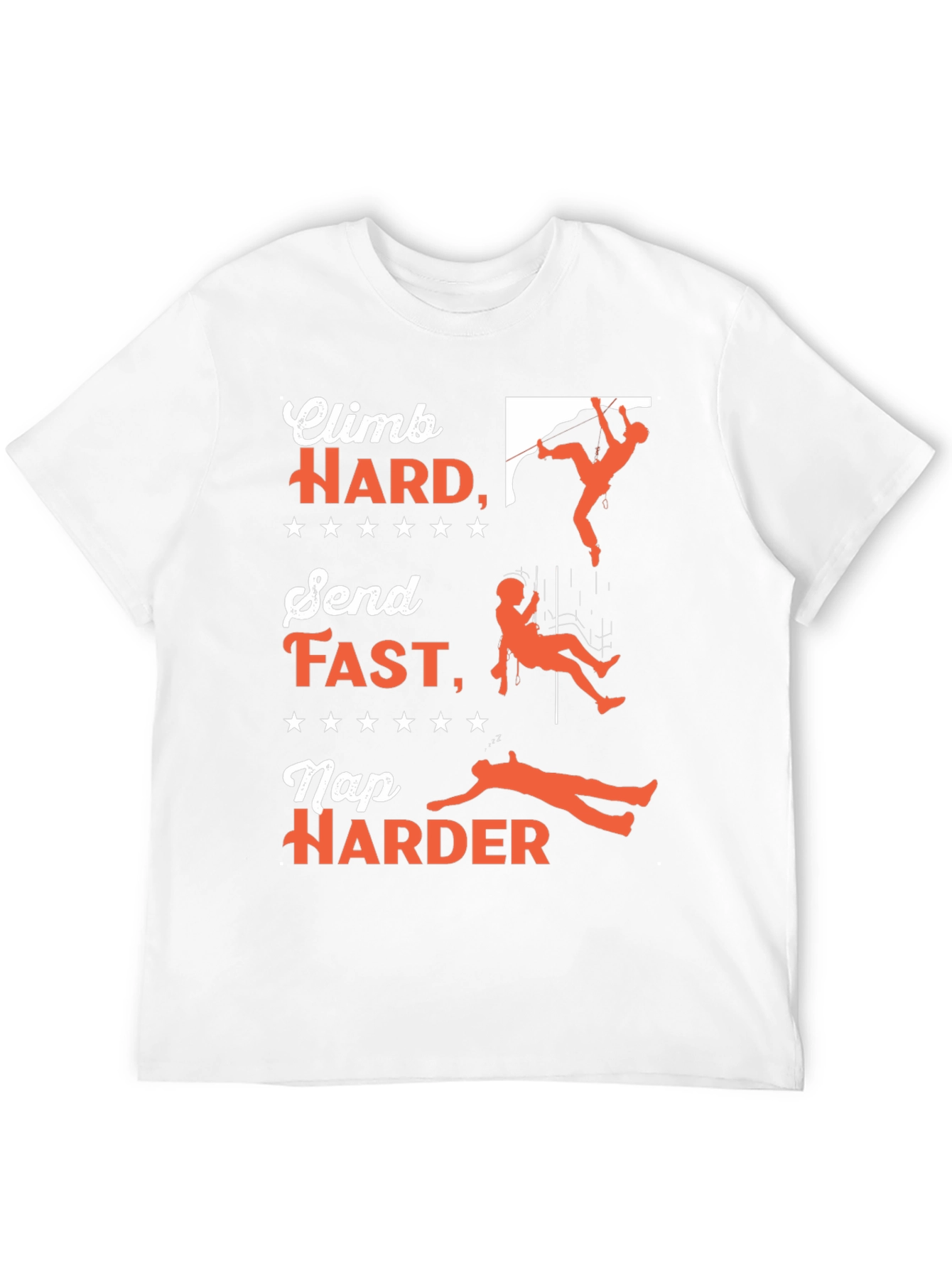 Climb Hard T-Shirt - Rock Climbing Adventure Tee