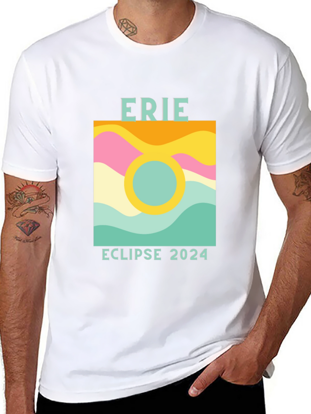 Erie Eclipse 2024 Graphic T-Shirt