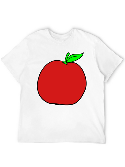 Apple Graphic T-Shirt - Casual Black Tee