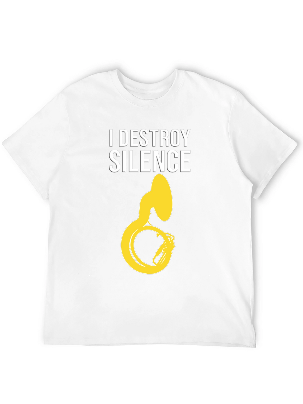 I Destroy Silence Tuba Graphic Tee - Black