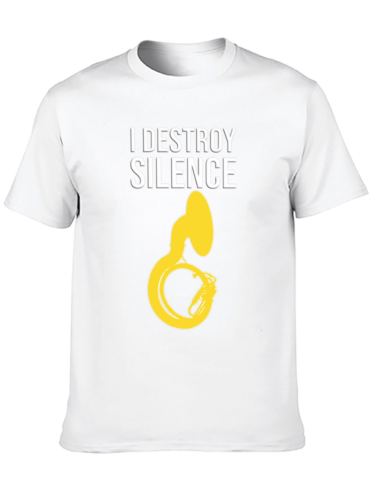 I Destroy Silence Tuba Graphic Tee - Black