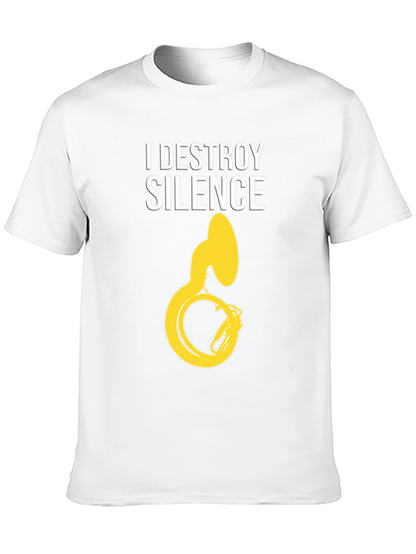 I Destroy Silence Tuba Graphic Tee - Black