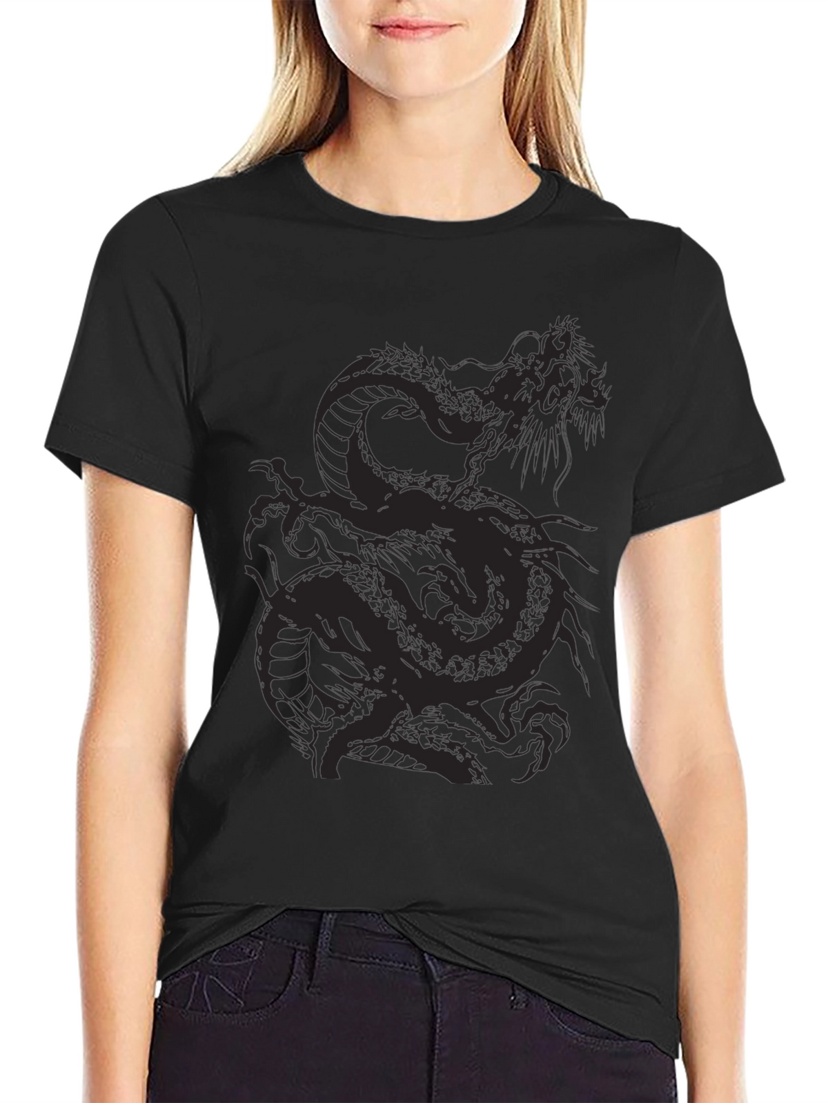 Dragon Graphic Black T-Shirt