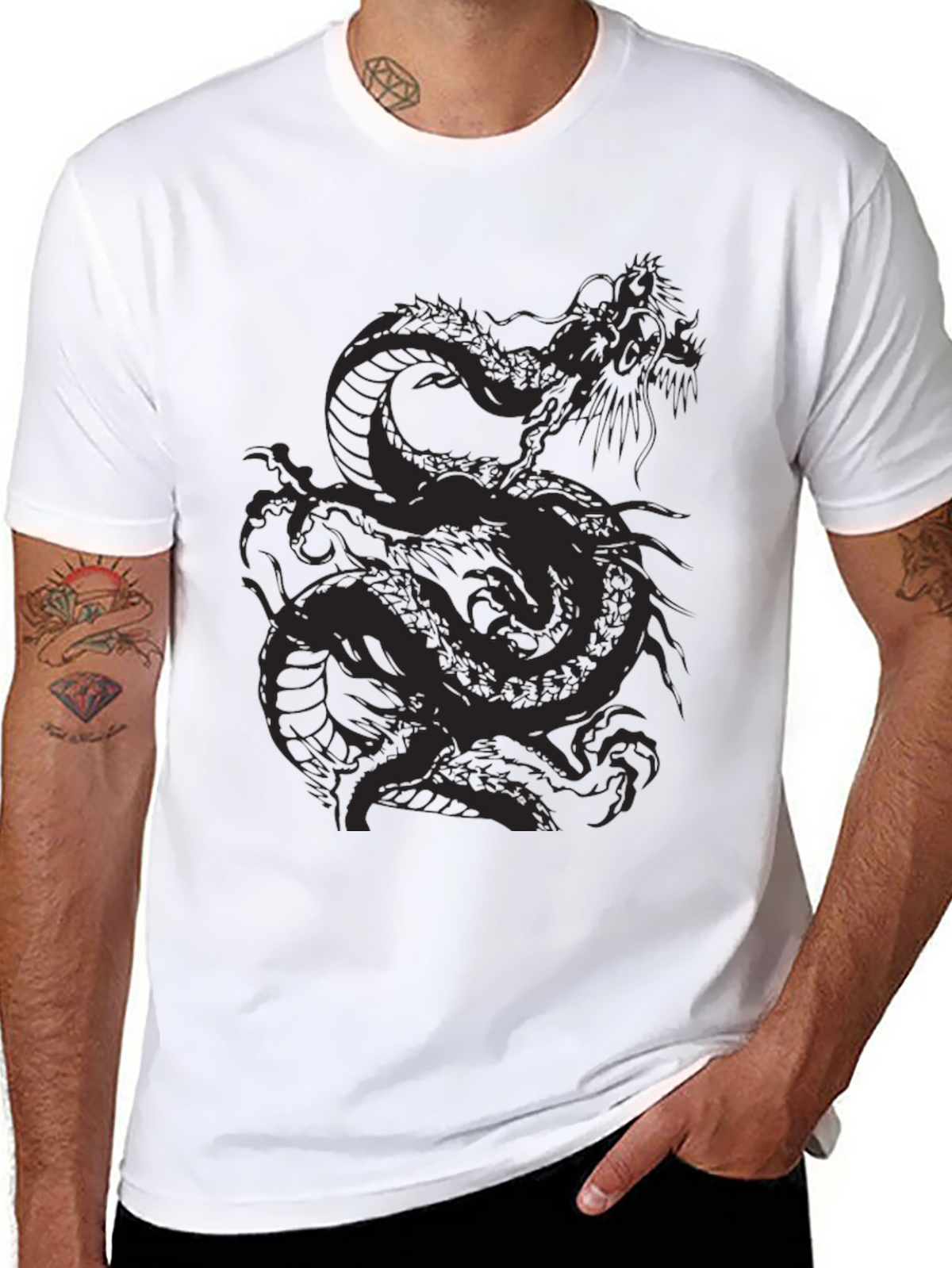 Dragon Graphic Black T-Shirt