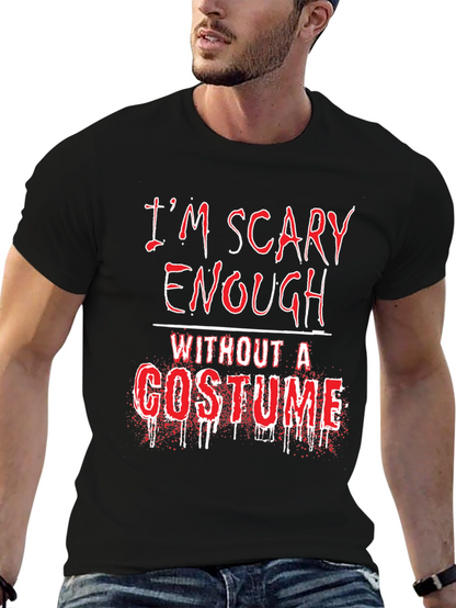 Scary Enough Halloween Graphic Tee