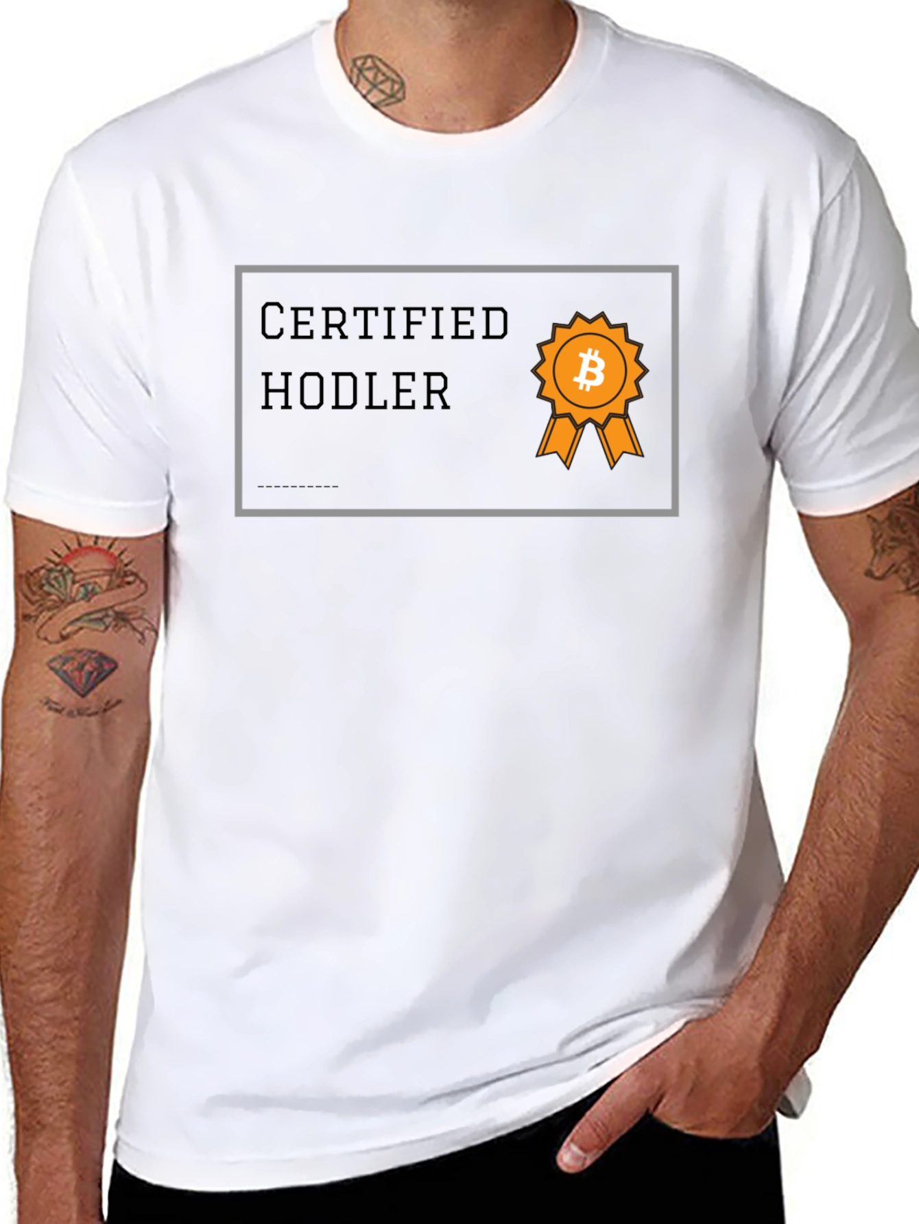 Certified Hodler T-Shirt - Crypto Bitcoin Design