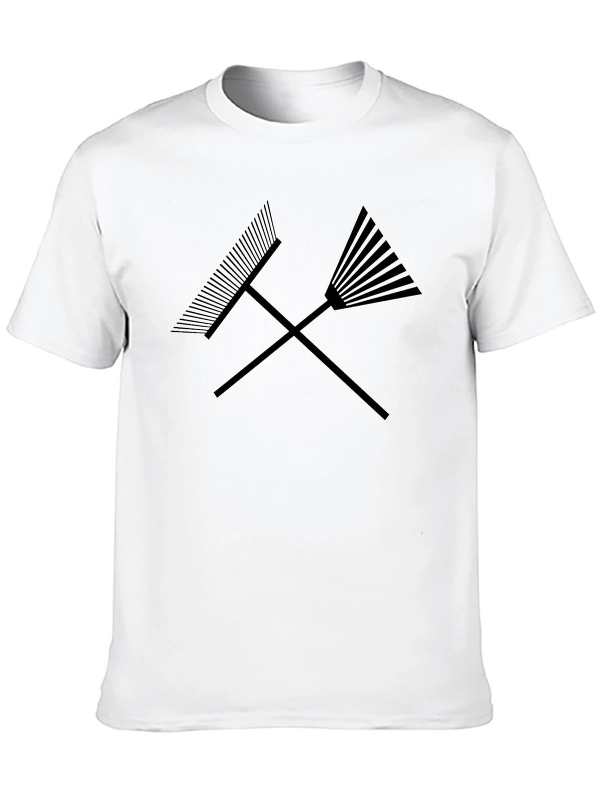 Rake It Up T-Shirt - Crossed Rakes Graphic Tee