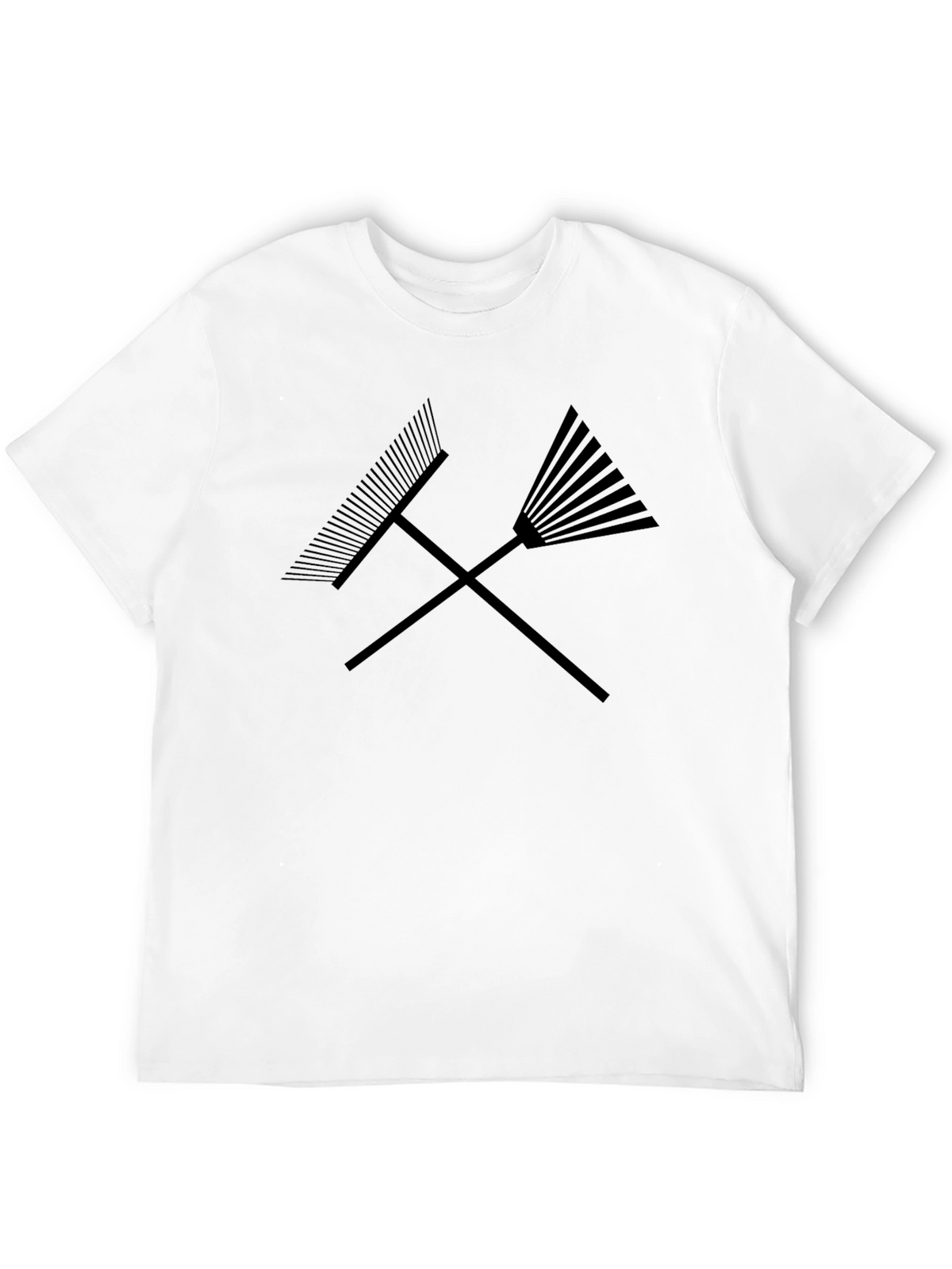 Rake It Up T-Shirt - Crossed Rakes Graphic Tee