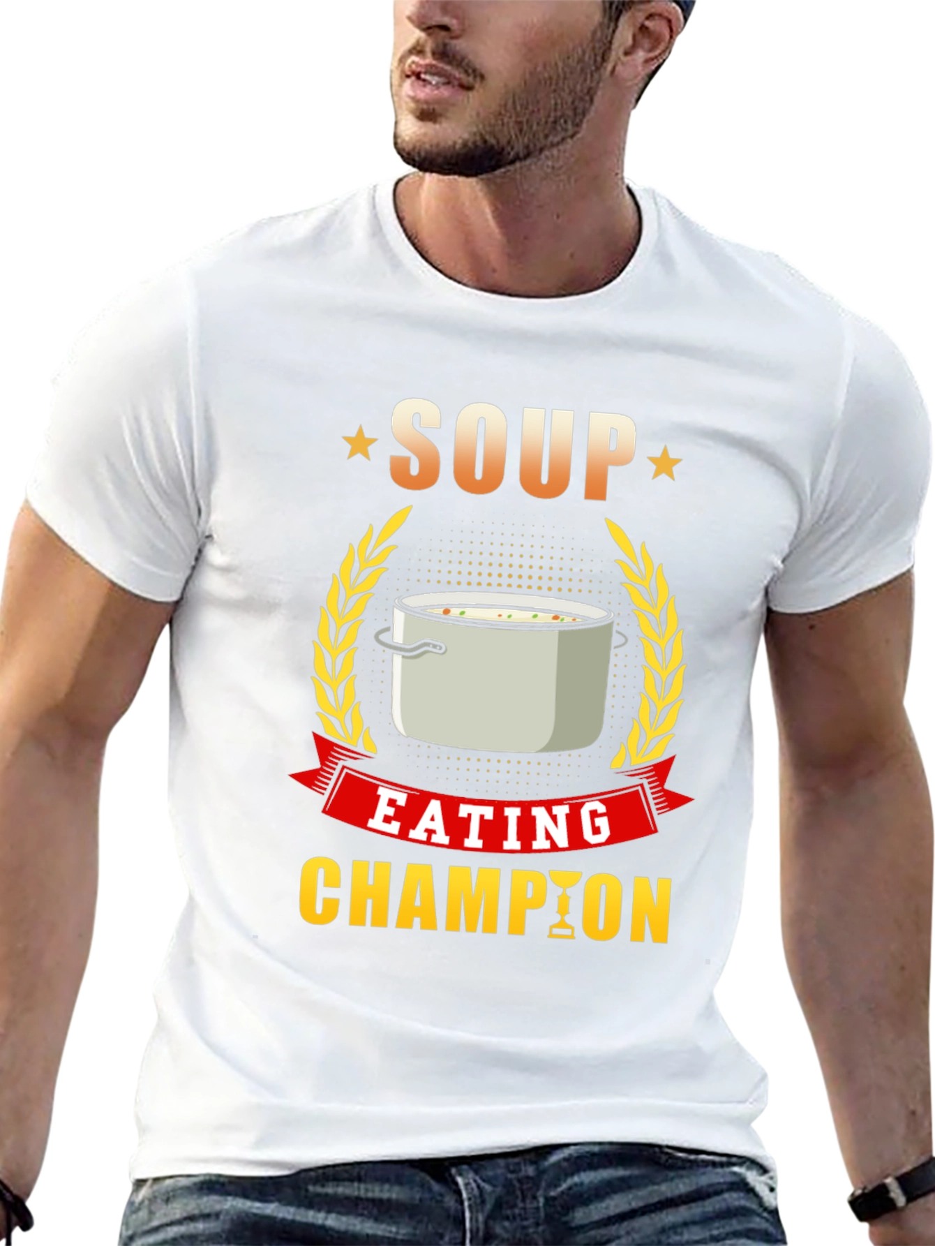 Soup Eating Champion T-Shirt Funny Foodie Tee