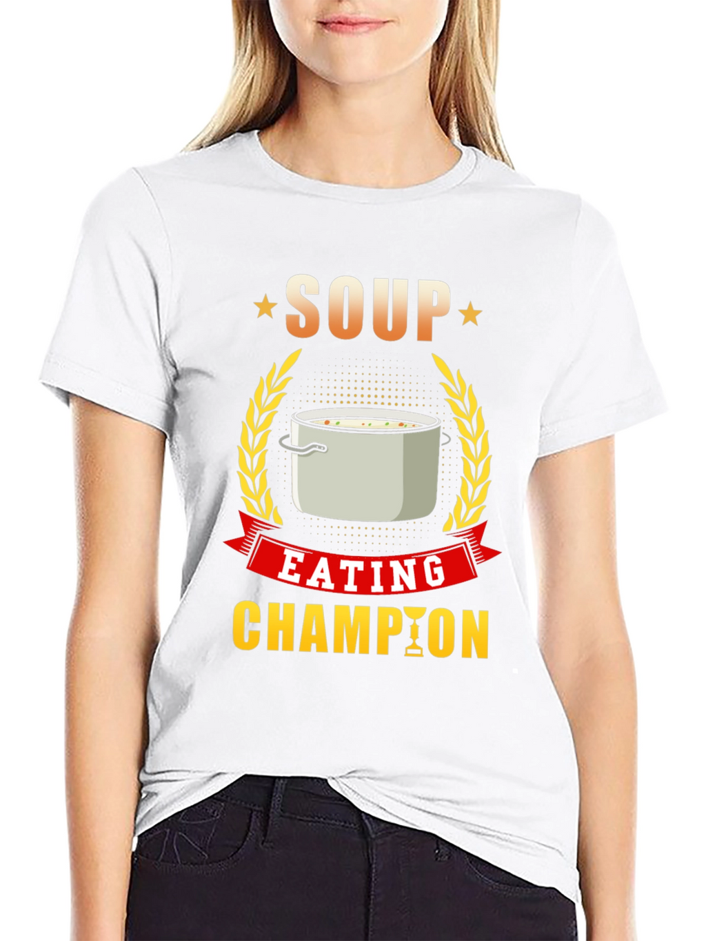 Soup Eating Champion T-Shirt Funny Foodie Tee