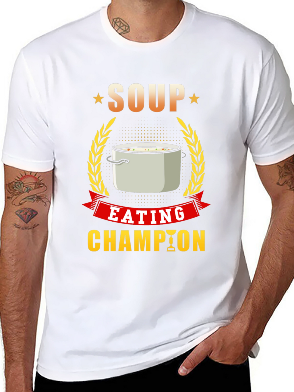 Soup Eating Champion T-Shirt Funny Foodie Tee