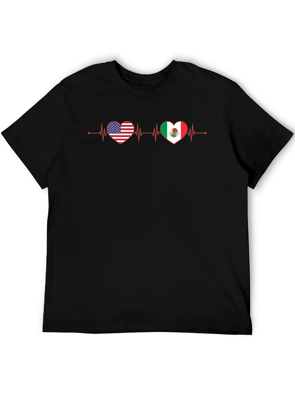 USA Mexico Heartbeat T-Shirt