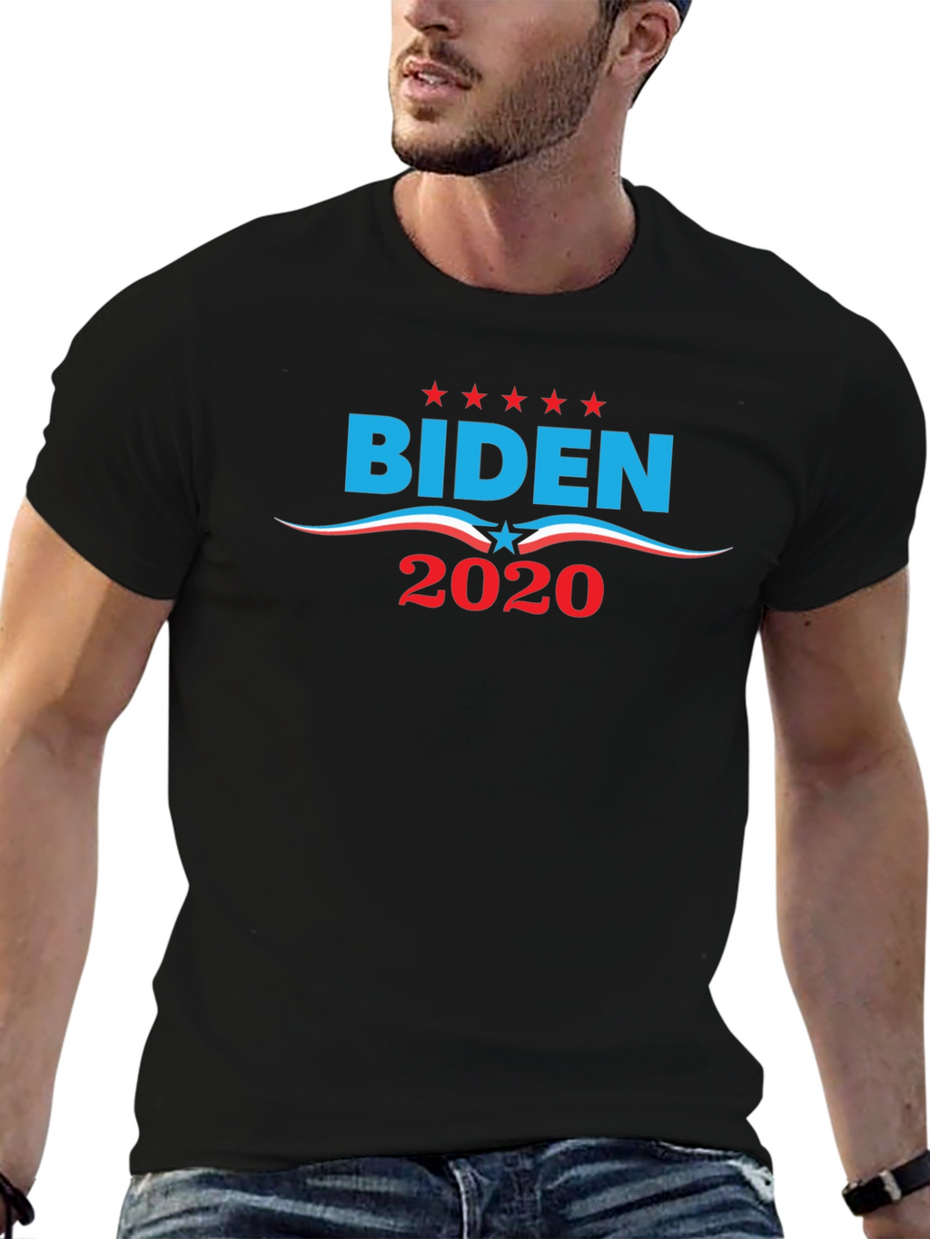 Biden 2020 Graphic Print Black T-Shirt