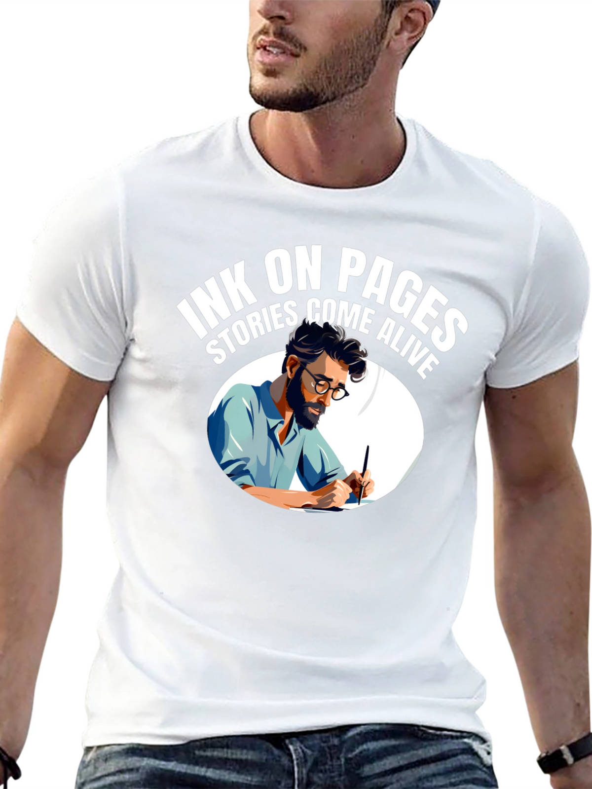 Ink On Pages T-Shirt - Stories Come Alive!
