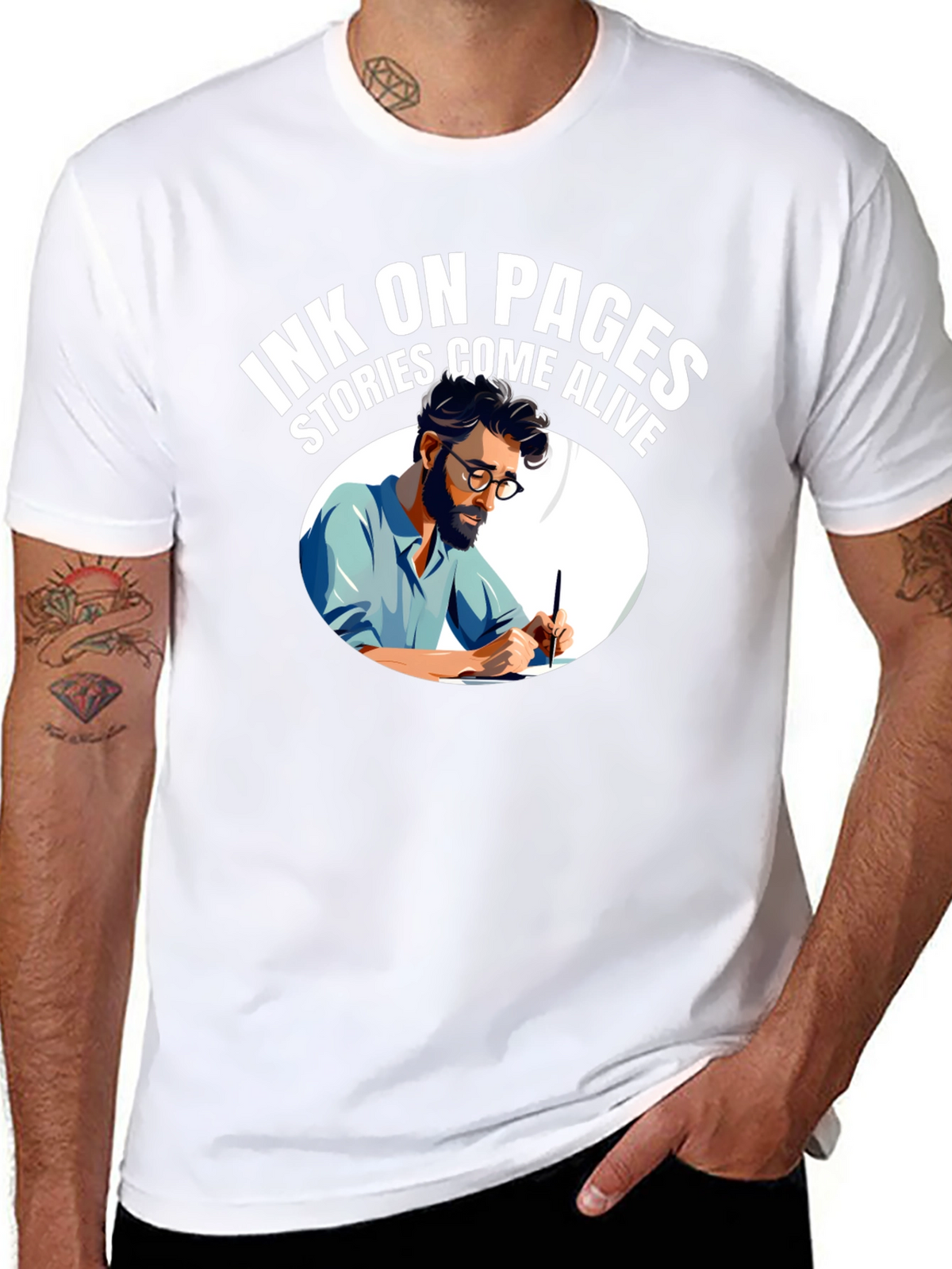 Ink On Pages T-Shirt - Stories Come Alive!