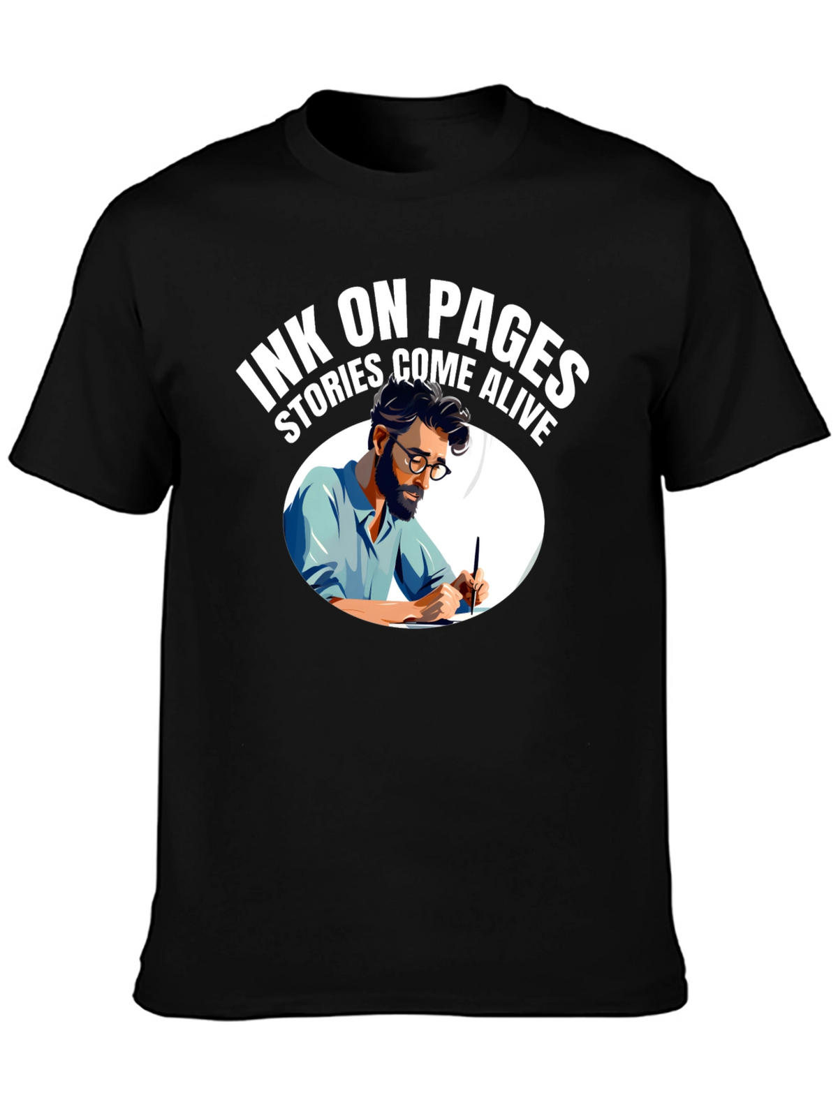 Ink On Pages T-Shirt - Stories Come Alive!